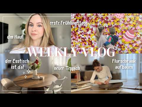 erste Frühlingstage 🌷 neuer Teppich, neuer Esstisch & endlich ein richtiger Flur 🥰