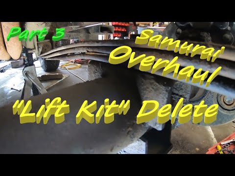 Samurai Overhaul Part 3 - "Lift Kit" Delete & Fresh OME Springs - Complete Suspension Rework - DIY