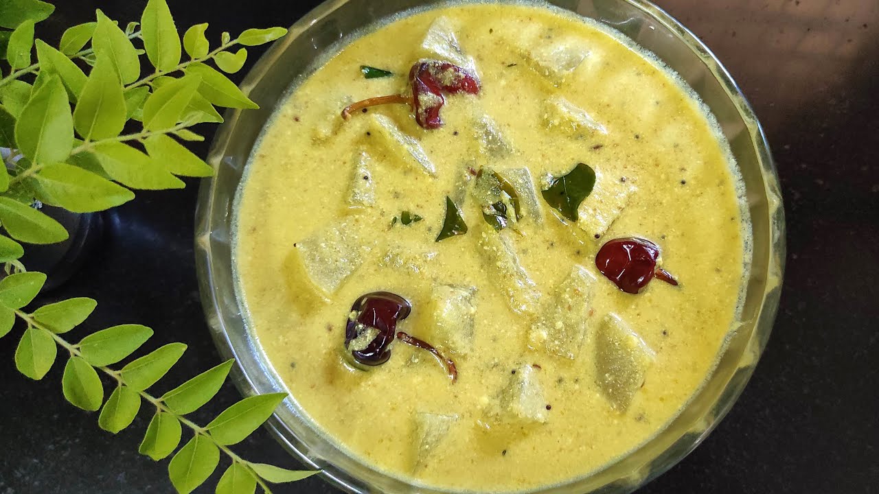 பூசணிக்காய் மோர் குழம்பு / poosanikai mor kulambu / mor kuzhambu recipe / kulambu varieties in tamil