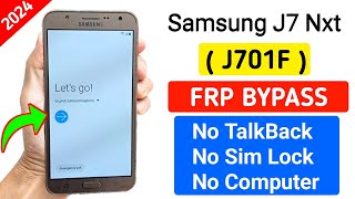 Samsung J7 Nxt Frp Unlock / ( J701F ) Google Account Bypass Without Pc New Trick Android 9.0 100% Ok