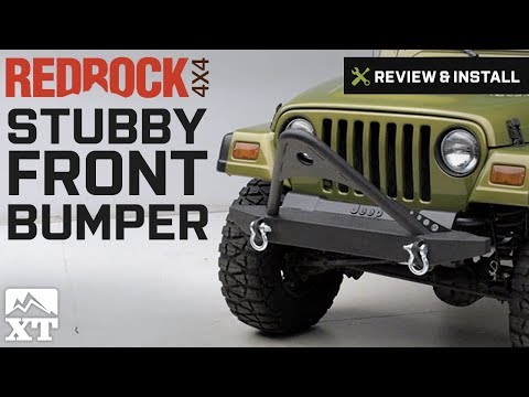 Wrangler RedRock 4x4 Stubby Front Bumper w/ Stinger Bar - Winch (1987-2006 YJ & TJ) Review & Install