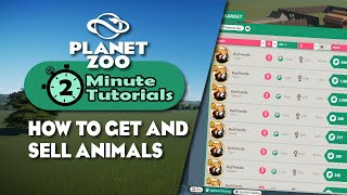 How to purchase and trade animals | 2 minute tutorials | Planet Zoo