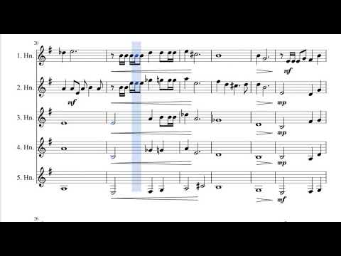 The Riders of Rohan (Partituras)Quinteto de trompas