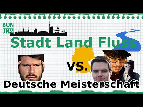 Stadt Land Fluss Deutsche Meisterschaft mit Matteo, Dhalucard, Touri & TrilluXe