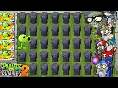 PVZ 2 Minigame - Only One Free Tile to Plant In Plants Vs Zombies 2
