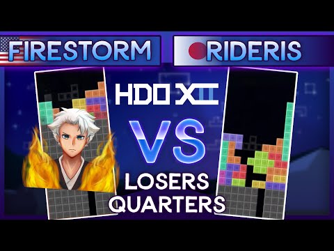 Hard Drop Open 12 - FireStorm Vs. Rideris - Losers Quarters TETR.IO Tournament