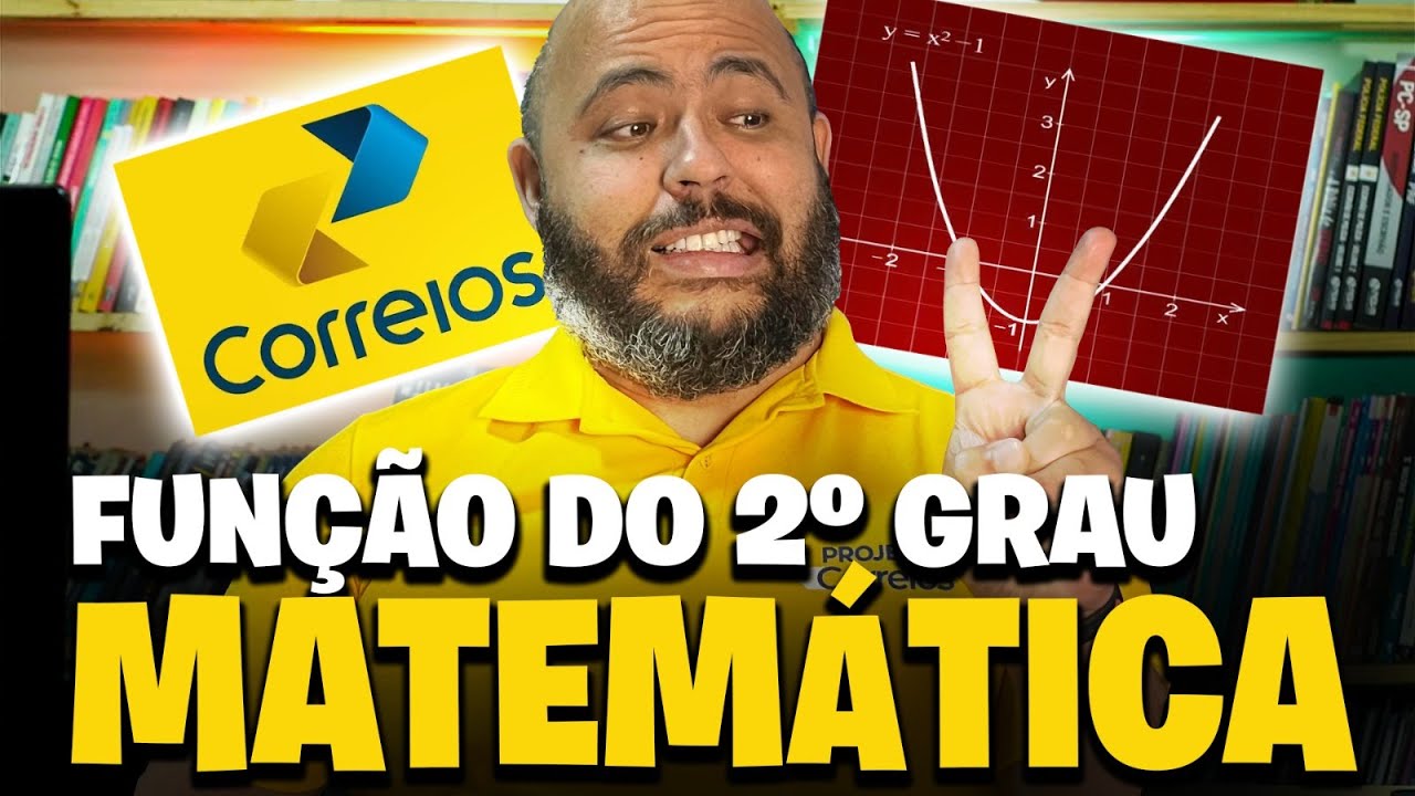 🔥AULA 6 - MATEMÁTICA CONCURSO CORREIOS 2024 [FUNÇÃO DO 2º GRAU]