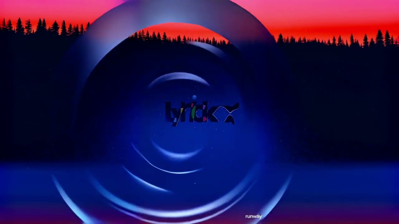 Lyrick Studios (1998) Prototype Logo but it's super open matte 