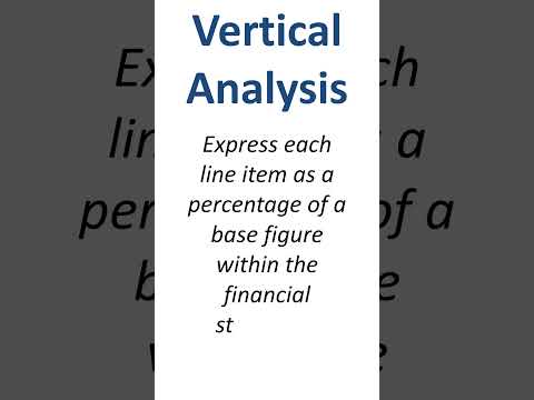 Horizontal analysis vs vertical analysis