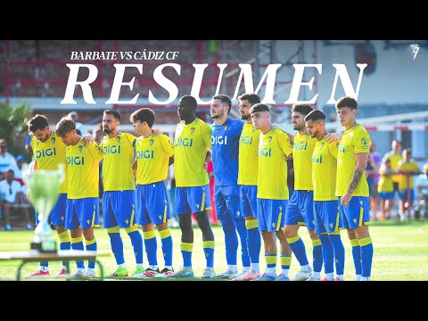 RESUMEN | BARBATE CF 0 - 5 CÁDIZ CF | PRETEMPORADA