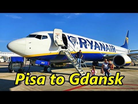 Pisa (PSA) Italy to Gdansk (GDN) Poland flying Ryanair B737