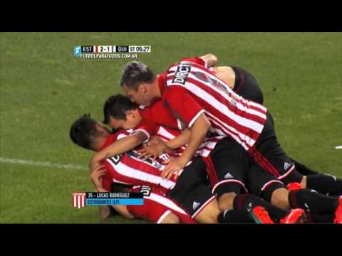 Gol de Rodríguez. Estudiantes 2 - Quilmes 1. Fecha 28. Primera División 2015. FPT.