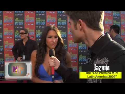 jazmin lopez interview at los premios mtv 09 los angeles