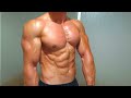 young bodybuilder showing his pumped muscle | flexing | muscle worship