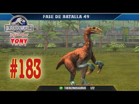 Jurassic World "Cap. 183 - Fase de Batalla 49... y el Therizinosaurus" por Tony
