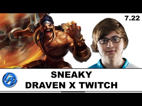 Sneaky(Draven) vs Doublelift(Twitch) - Patch 7.22