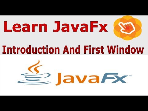 1   JavaFx Tutorial, Introduction And First GUI Window