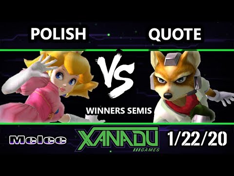 S@X 338 SSBM - Quote (Fox) Vs. Polish (Peach) Smash Melee Winners Semis