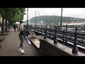 Walking In Leggings Around Budapest