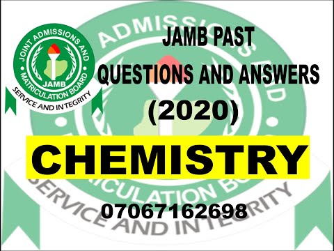 JAMB 2021 CHEMISTRY PREP JAMB 2020 CHEMISTRY PAST QUESTIONS AND ANSWERS