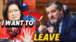 TED CRUZ OBLITERATES HIRONO SO BADLY THAT SHE RUNS OUT OF THE ROOM. #tedcruz #hirono #news