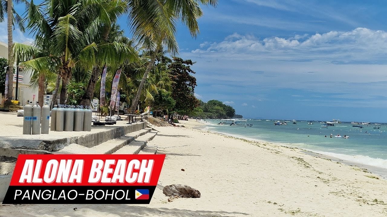 Embark on an immserive walking tour of Alona Beach.