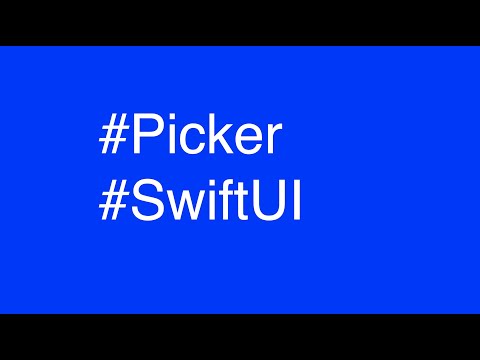 PickerView in SwiftUI beginner SwiftUI beginner SwiftUI