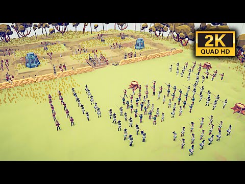 SPAIN ARMY CAN SIEGE FRENCH TRENCH | 2K QHD | Totally Accurate Battle Simulator - TABS