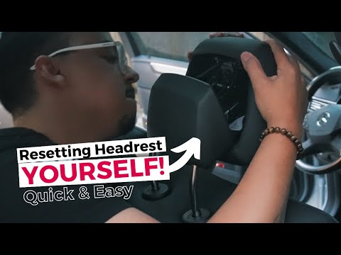Headrest Reset Mercedes! Resetting deployed W212 E-Class headrest! *BIG MONEY SAVER!*