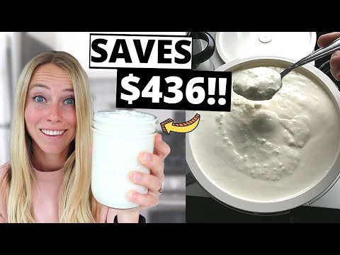 Como fazer iogurte grego em casa em uma panela elétrica [alimentado com capim, cheio de gordura]