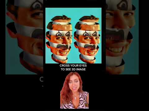 Can YOU see this Optical Illusion? #crossview #stereogram #3d #opticalillusion #didyouknow #winela