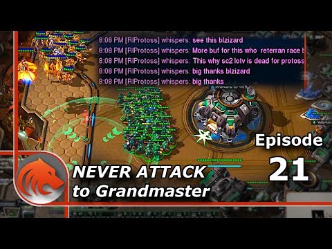StarCraft 2: Surrendering With 8000 Resources? - Never Attack to Grandmaster