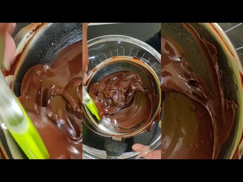 Thick Chocolate Ganache Recipe | Easy 2 Ingredients Chocolate Frosting Ganache | Ganache for Cakes
