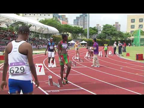 Men's and Women's 200m Heats - Athletics - Singapore 2010 Youth Games