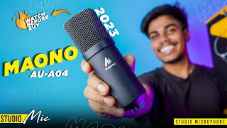 Maono AU-A04 in 2023!! - Budget Mic For Youtube 🔥