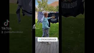 Determination 💜 #stroke #strokesurvivor #aphasia #strokerecovery #strokeawareness