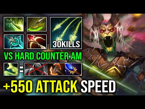 EVEN Hard Counter AM Can't Stop Medusa 100% Full Agility 550 Attack Speed Multishot Dota 2
