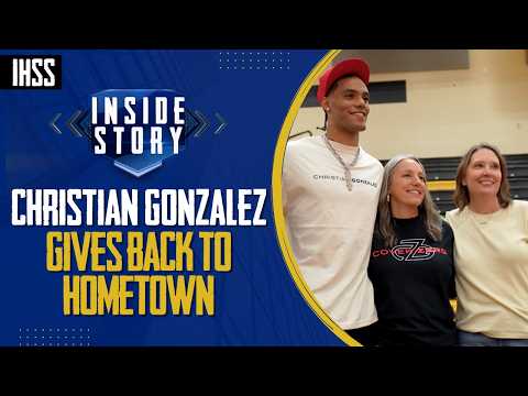 Christian Gonzalez Returns to The Colony to Give Back to His Community