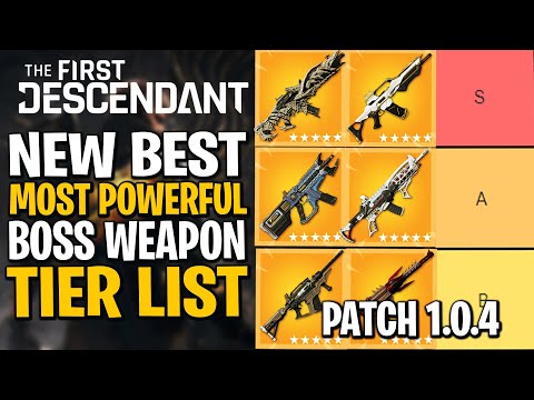 POST NERF TIER LIST for PATCH 1.0.4 | First Descendant Weapon Tier List