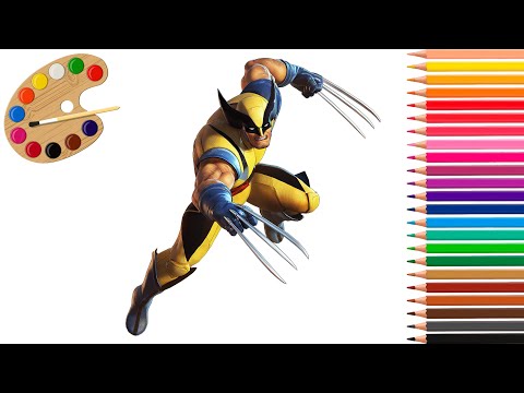 Wolverine coloring pages / Avengers coloring / Superhero Coloring pages