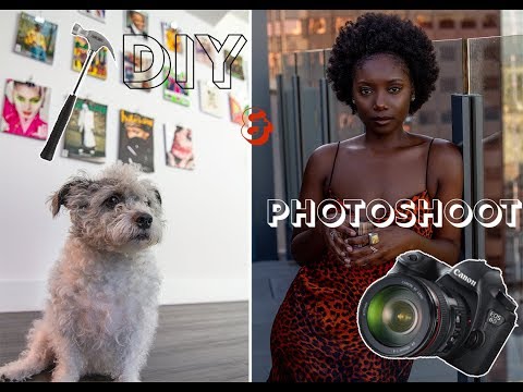 #DIY Magazine Wall Art & Rooftop Photoshoot in Downtown Los Angeles