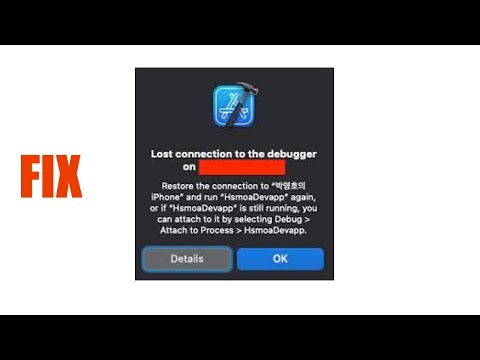 Lost Connection To The Debugger On Xcode Fix
