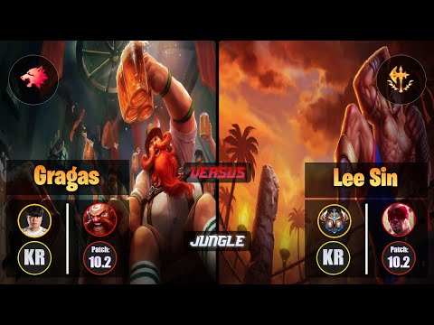 Clid GRAGAS (Jungle) [Predator] VS LEE SIN - Challenger KR Patch 10.2