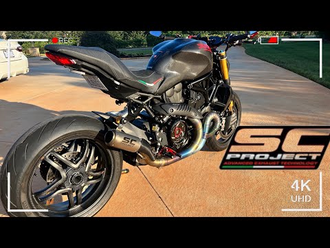 Ducati Monster Fitted with SC Project exhaust RAW SOUND !!💥