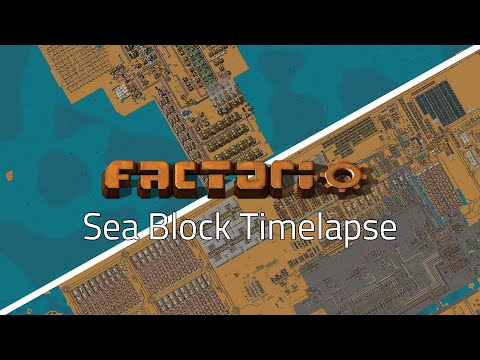 Factorio Seablock Timelapse
