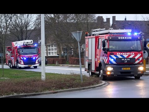 P 1, Brandweer Dokkum naar schoorsteenbrand Eelaan Dokkum