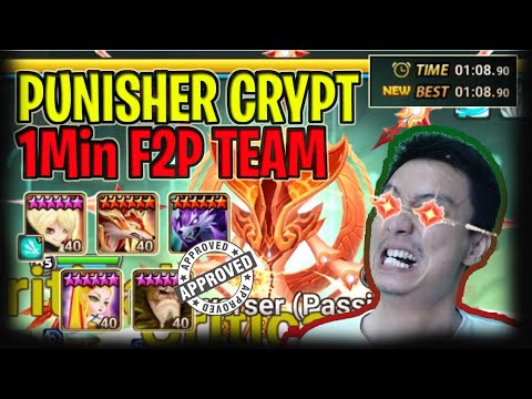 [1Min F2P] Summoners War Punisher Crypt B10 Guide COMPLETE RUNE AND MONSTER