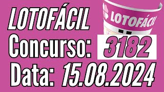 Lotofácil de Hoje, Resultado Lotofácil, LOTOFÁCIL de hoje 15/08,  Premiação de hoje,
