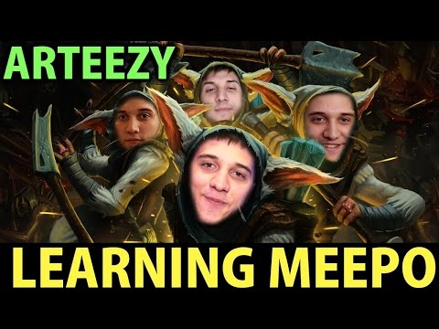 Arteezy Dota2 [Meepo] Learning Meepo