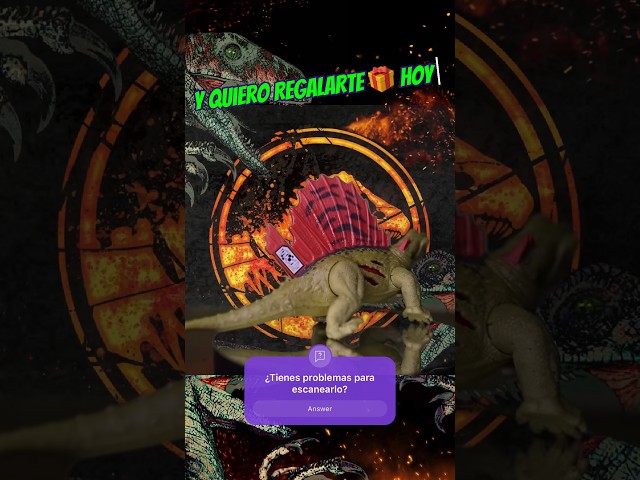Vídeo relacionado con Mattel Jurassic World Rugido Salvaje Estomatosucus Figura de acción de Dinosaurio con Sonidos, ataques y Luces; escanea el código para Disfrutar del Juego Digital, JKL82